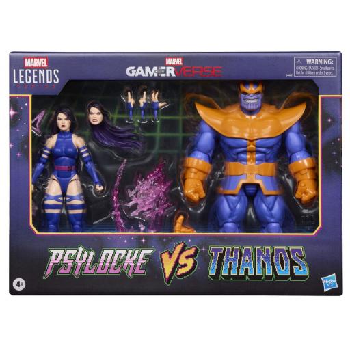Pack 2 figuras Psylocke vs Thanos Gameverse Marvel Legends 15 cm