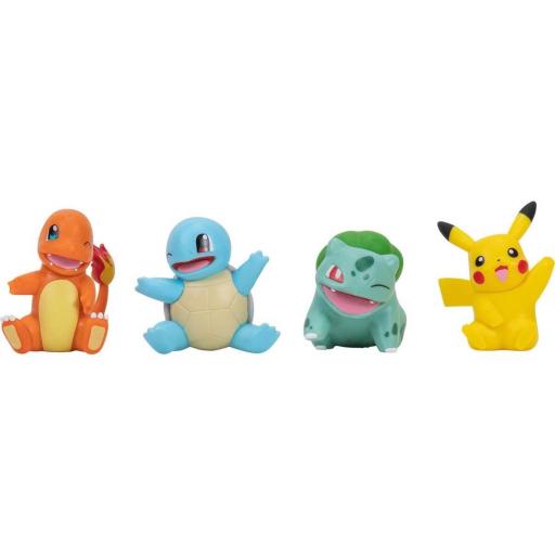 Pack 4 Figuras Pokemon iniciales Kanto [1]