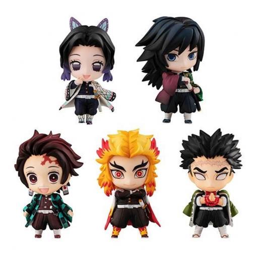 Pack 5 Figuras Demon Slayer Kimetsu No Yaiba The Hashira Set.A Megahouse 5 cm