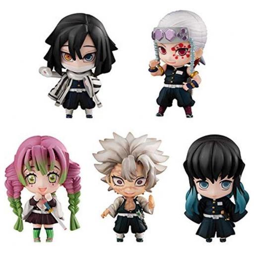 Pack 5 Figuras Demon Slayer Kimetsu No Yaiba The Hashira Set.B Megahouse 5 cm