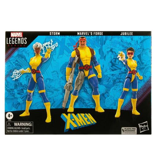 Pack de 3 Figuras Storm, Marvel's Forge, Jubilee Marvel Legends Hasbro 23 cm