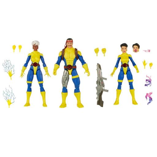 Pack de 3 Figuras Storm, Marvel's Forge, Jubilee Marvel Legends Hasbro 23 cm [6]