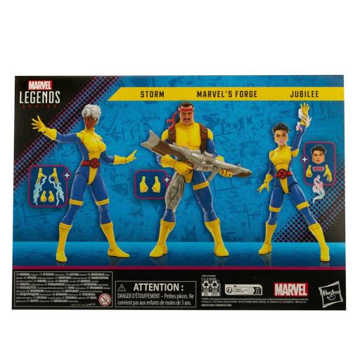 Pack de 3 Figuras Storm, Marvel's Forge, Jubilee Marvel Legends Hasbro 23 cm [1]