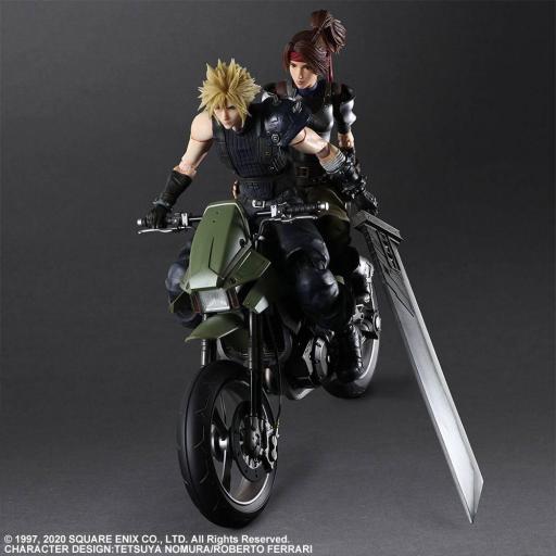 Pack figuras Final Fantasy VII Remake Cloud, Jessie y moto [0]