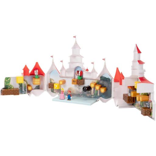 Playset Super Mario Bros Castillo Champiñón y 2 Figuras Nintendo 35 cm [4]