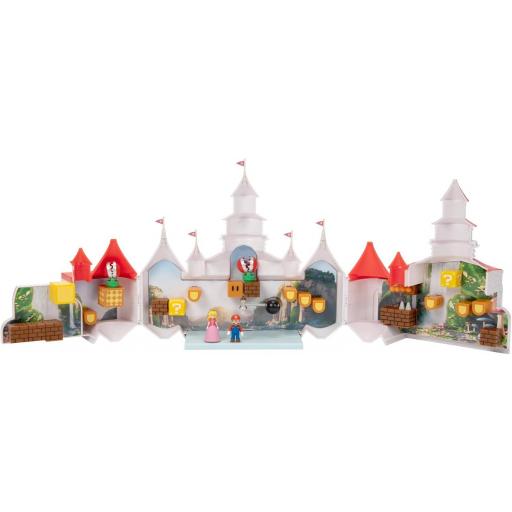 Playset Super Mario Bros Castillo Champiñón y 2 Figuras Nintendo 35 cm [3]