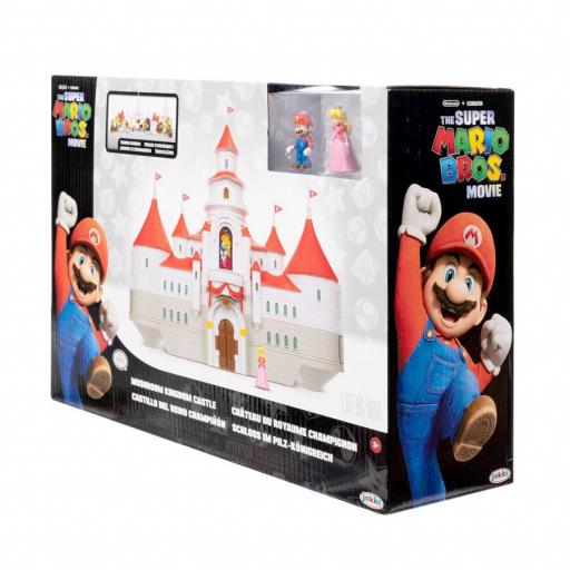 Playset Super Mario Bros Castillo Champiñón y 2 Figuras Nintendo 35 cm [6]