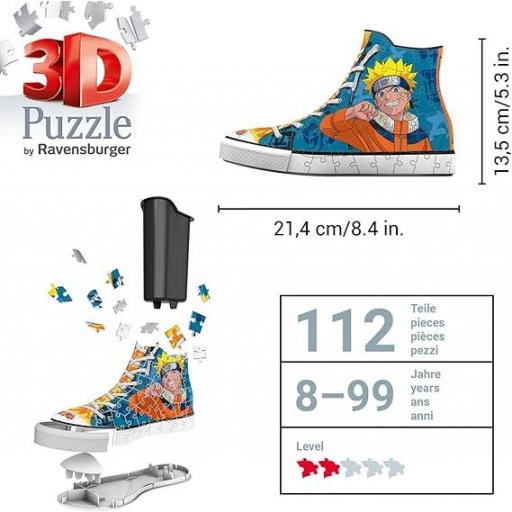Puzzle Naruro Portalápices Sneaker 3D 21 cm [5]