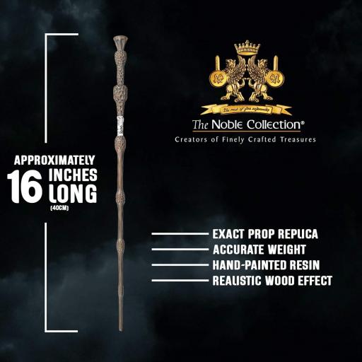 Réplica Harry Potter Varita Dumbledore Edición Coleccionista The Noble Collection 35 cm [2]