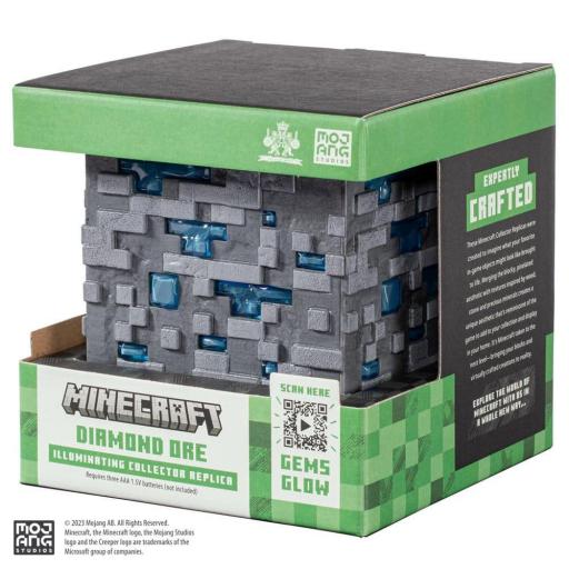 Réplica Minecraft Mena de Diamante Luminosa The Noble Collection 10 cm [3]