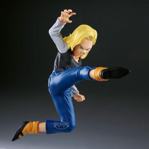 Set 2 Figuras Dragon Ball Z Android 18 & Mr. Satan Match Makers Banpresto 11- 8 cm [2]