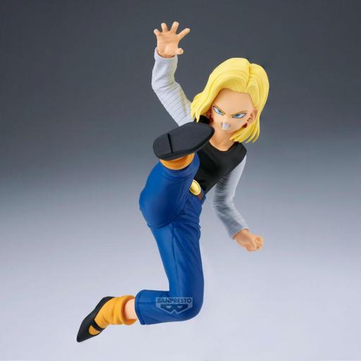 Set 2 Figuras Dragon Ball Z Android 18 & Mr. Satan Match Makers Banpresto 11- 8 cm [1]