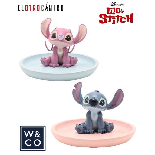 Set 2 Platos Decorativos Stitch & Angel Disney W&CO  [0]