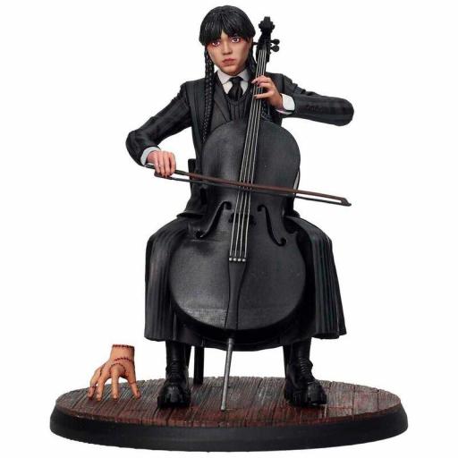 Set 2 figuras Wednesday Violonchelo 15 cm