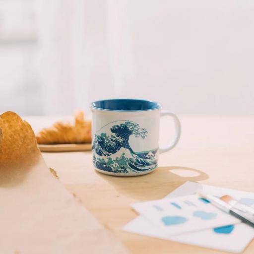 Set Alfombrilla Gaming y Taza La Gran Ola de Kanagawa Hokusai Erik [3]