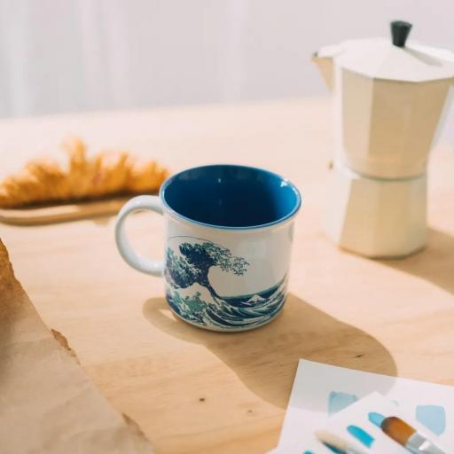 Set Alfombrilla Gaming y Taza La Gran Ola de Kanagawa Hokusai Erik [2]