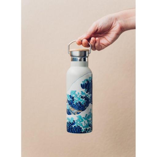 Set Bolsa y Botella La Gran Ola de Kanagawa Hokusai Erik [2]