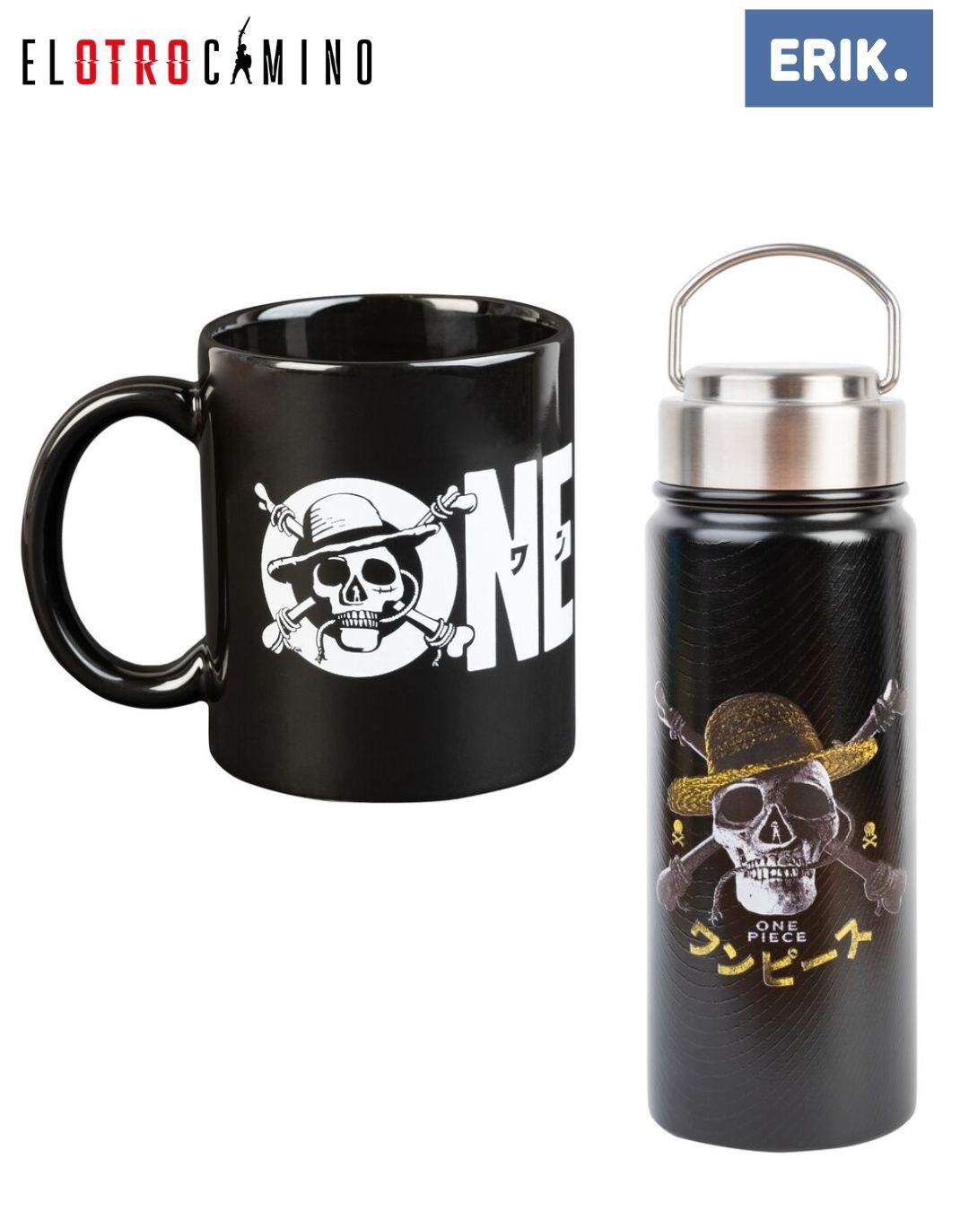 Set Botella y Taza One Piece Skull Erik
