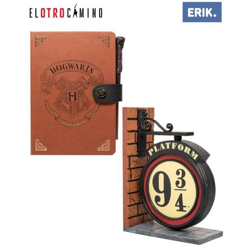Set Harry Potter Sujetalibros & Cuaderno con Bolígrafo Varita Erik [0]