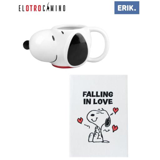 Set Taza 3D y Cuaderno Snoopy In Love Erik [0]
