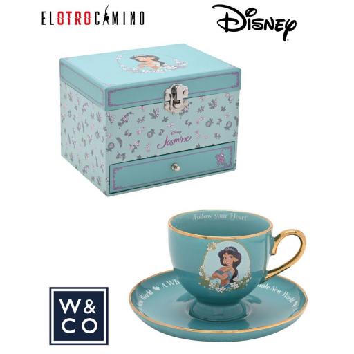 Set Taza y Joyero Musical Aladdin Jasmine Disney W&CO  [0]