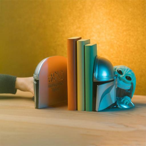 Sujetalibros 3D Star Wars The Mandalorian Erik 15 cm [5]