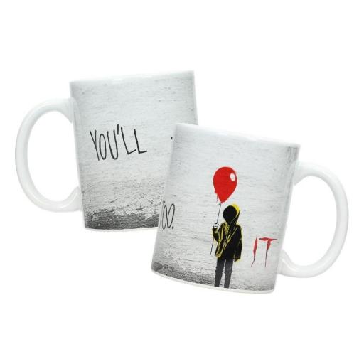 Taza + Llavero IT Pennywise You'll Float Too SD Toys  [1]