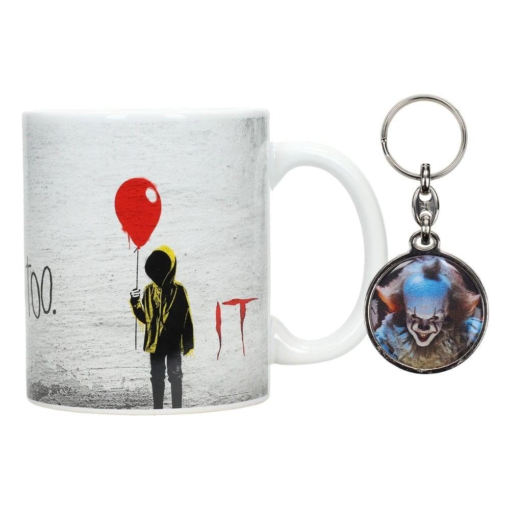 Taza + Llavero IT Pennywise You'll Float Too SD Toys