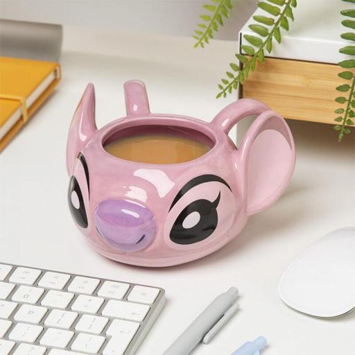 Taza 3D Lilo y Stitch Angel 460ml [2]