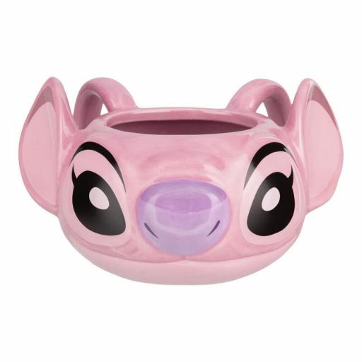 Taza 3D Lilo y Stitch Angel 460ml