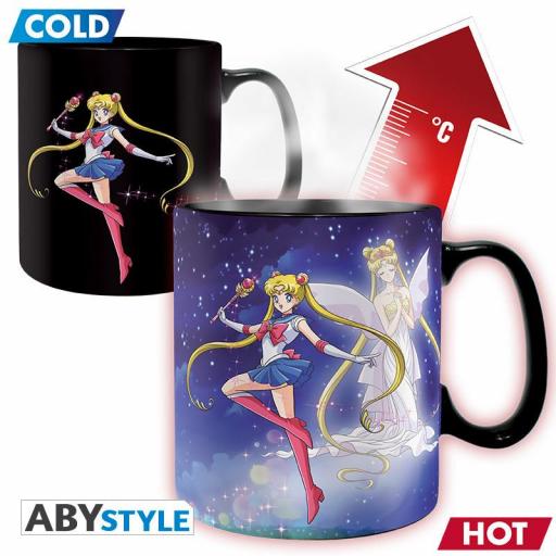 Taza Térmica Sailor Moon Usagi Tsukino & Chibi Abystyle  [0]