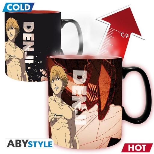 Taza térmica Chainsaw Man Aki y Denji 460 ml