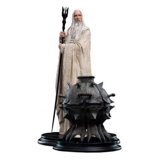 Figura Weta Workshop El Señor de los Anillos Saruman and the Fire of Orthanc (Exclusive) 33 cm