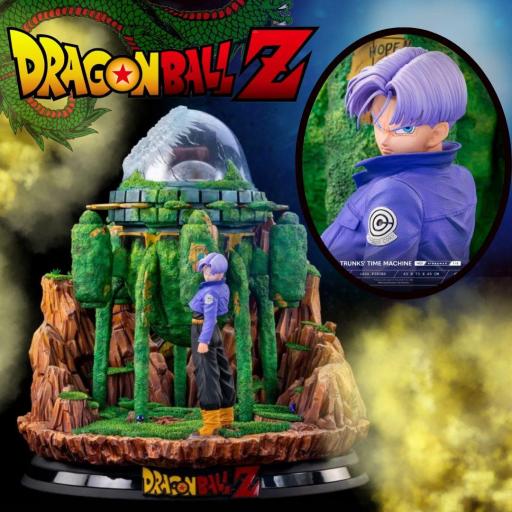 Estatua Tsume Dragon Ball Z Trunks Time Machine Cell 73 cm