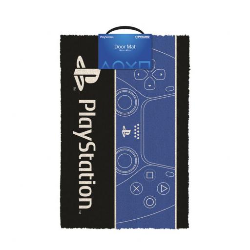 Felpudo Playstation Blue Black
