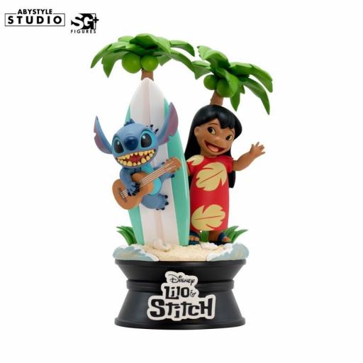 Figura Abystyle Disney Lilo y Stitch Surf 17 cm