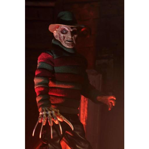 Figura articulada Neca Pesadilla en Elm Street Freddy Krueger ropa tela 20 cm