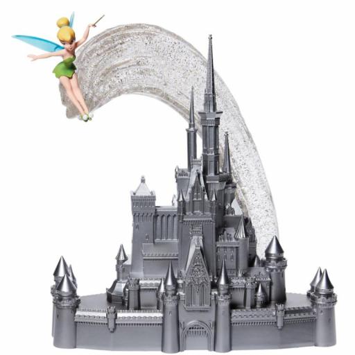 Figura Peter Pan Castillo Disney & Campanilla Enesco 36 cm