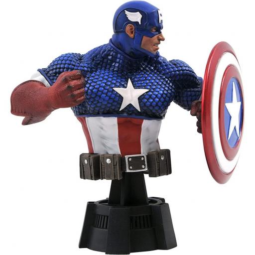 Figura Busto Diamond Select Marvel Capitán América Edición Limitada 15 cm [1]