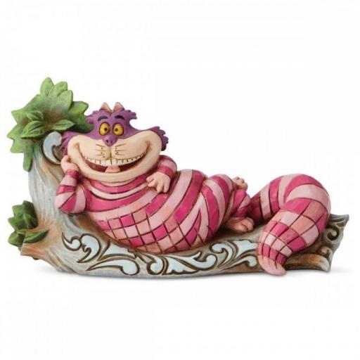 Figura Alicia en el País de las Maravillas Cheshire Cat in Tree Disney Enesco 6 cm