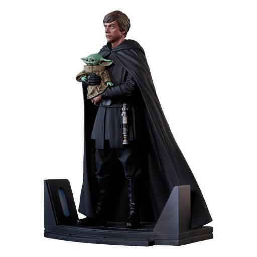 Figura Diamond Select Star Wars The Mandalorian Grogu & Luke Skywalker 25 cm
