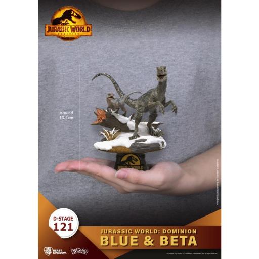 Diorama Beast Kingdom D-Stage Jurassic World Blue y Beta 13 cm [3]