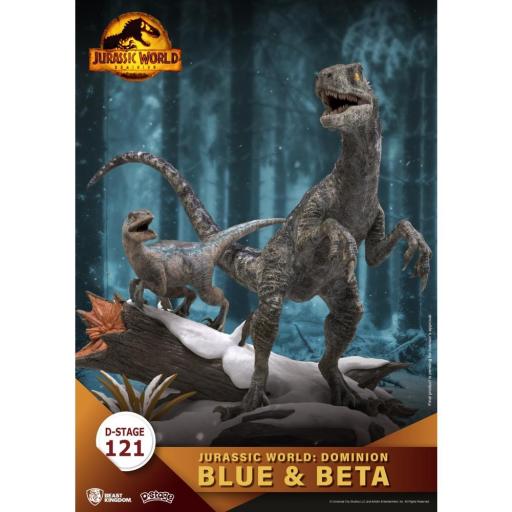 Diorama Beast Kingdom D-Stage Jurassic World Blue y Beta 13 cm [1]