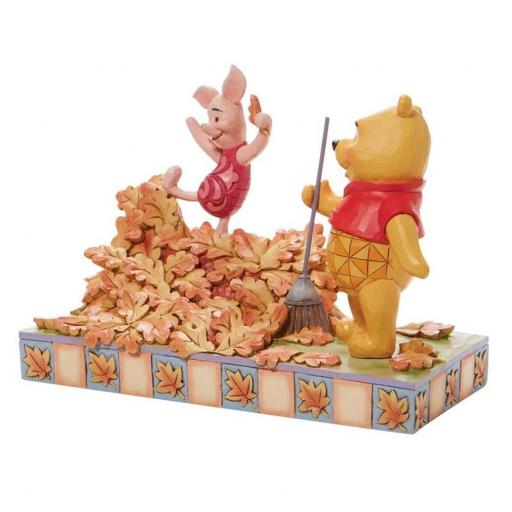 Figura Enesco Disney Winnie the Pohh y Piglet Otoño 14 cm [2]