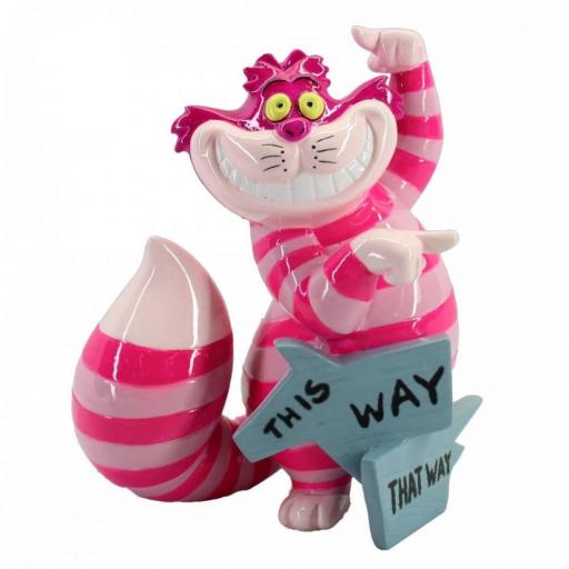 Figura Enesco Alicia en el País de las Maravillas Cheshire Cat This Way 9 cm