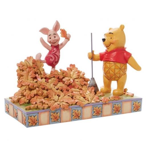 Figura Enesco Disney Winnie the Pohh y Piglet Otoño 14 cm [1]