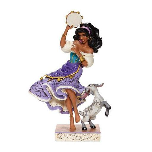 Figura Enesco Disney El Jorobado de Notre Dame Esmeralda y Djali 22 cm