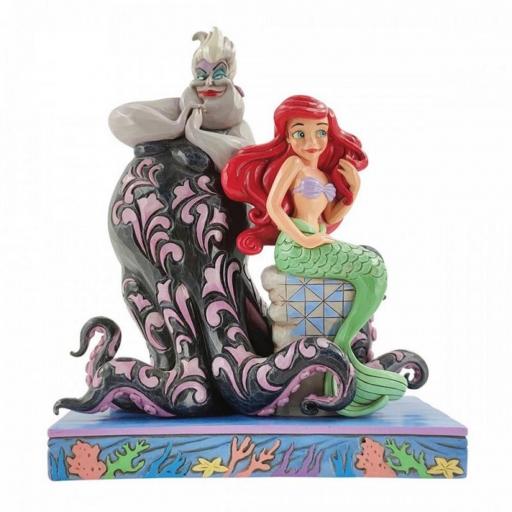 Figura Enesco Disney La Sirenita Ariel y Ursula 25 cm