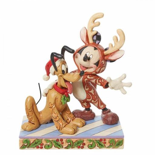 Figura Enesco Disney Mickey Mouse & Pluto 15 cm