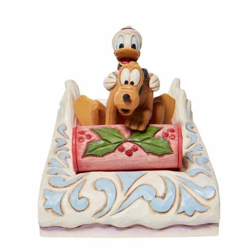 Figura Enesco Disney Traditions Donald & Pluto Trineo 11 cm